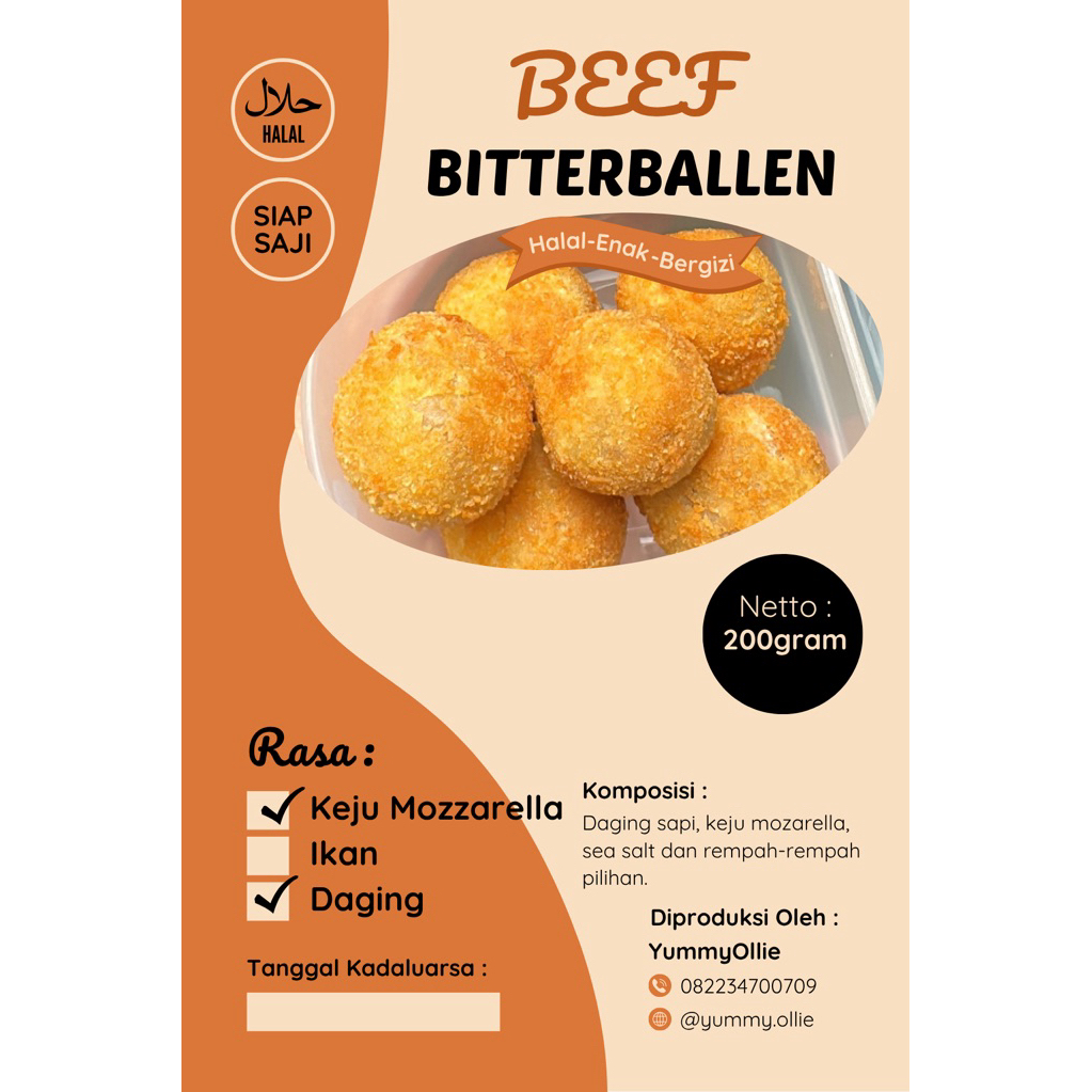 

Beef Bitterballen ide bekal camilan tinggi protein