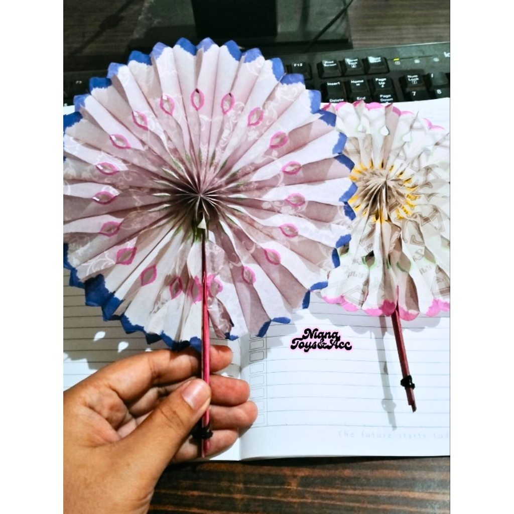 100 pcs KIPAS OSIM BESAR KIPAS KERTAS kipas mainan