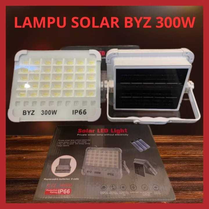 Lampu Sorot Solar Led Emergency Portable BYZ 300W LAMPU LED Tenaga Matahari