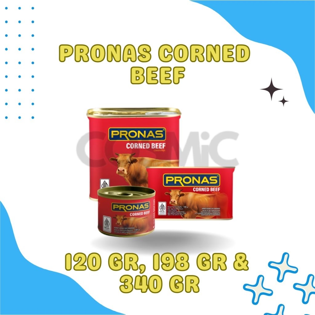 

PRONAS CORNED BEEF 120 G , 198 G , DAN 340 G