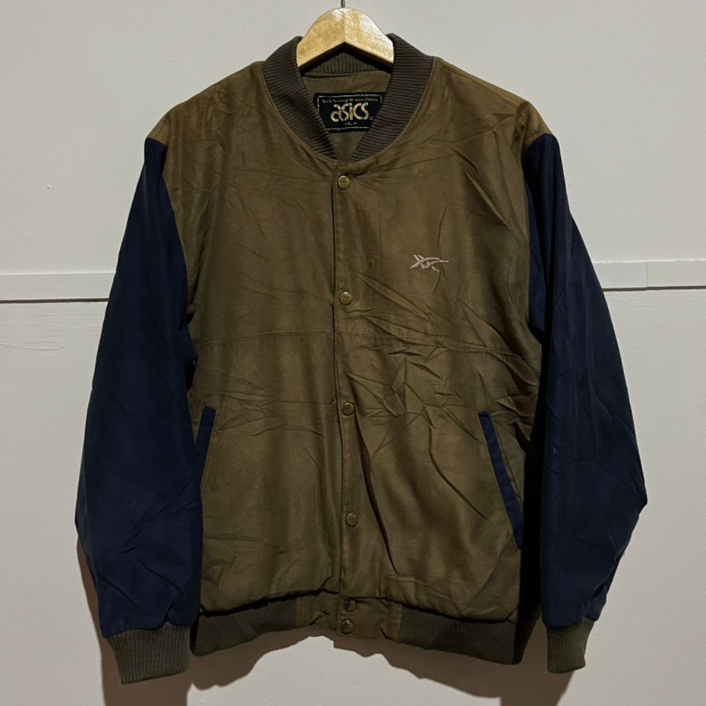 Velvet Bomber Vintage Jacket Asics Brown