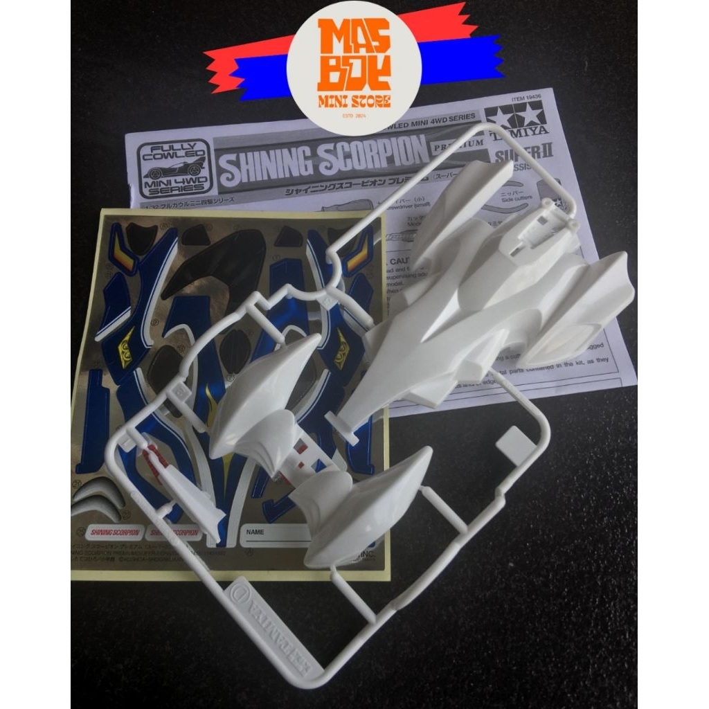 Tamiya Mini 4WD Body Set Shining Scorpion Premium Body Tamiya Ori