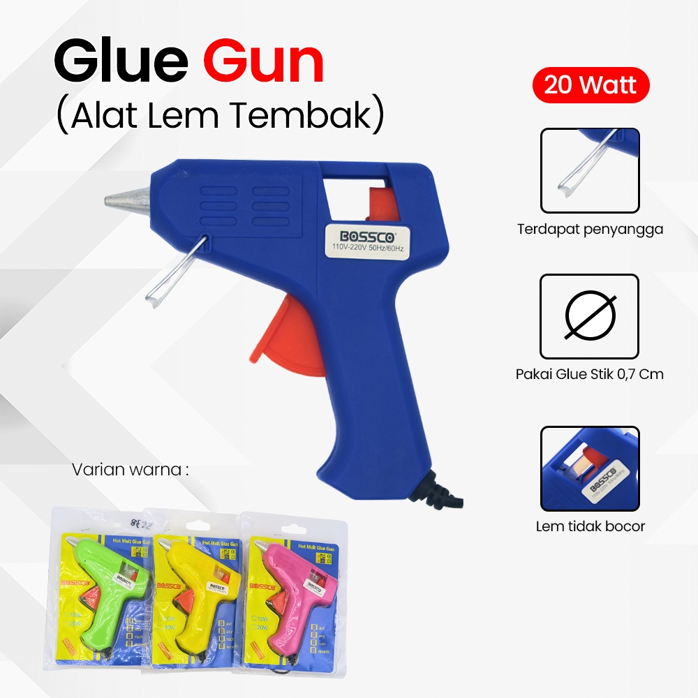 [Grosir] Alat Lem Tembak 20W / Pistol Lem Tembak / Alat Lem Lilin Bakar / Alat Tembakan Lem Lilin