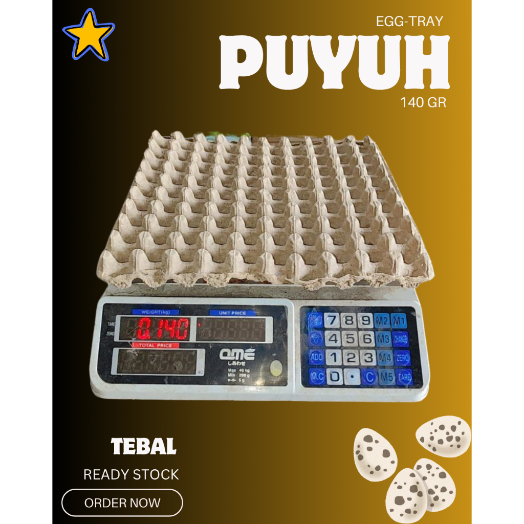 Egg tray / tempat telur puyuh kardus/kertas
