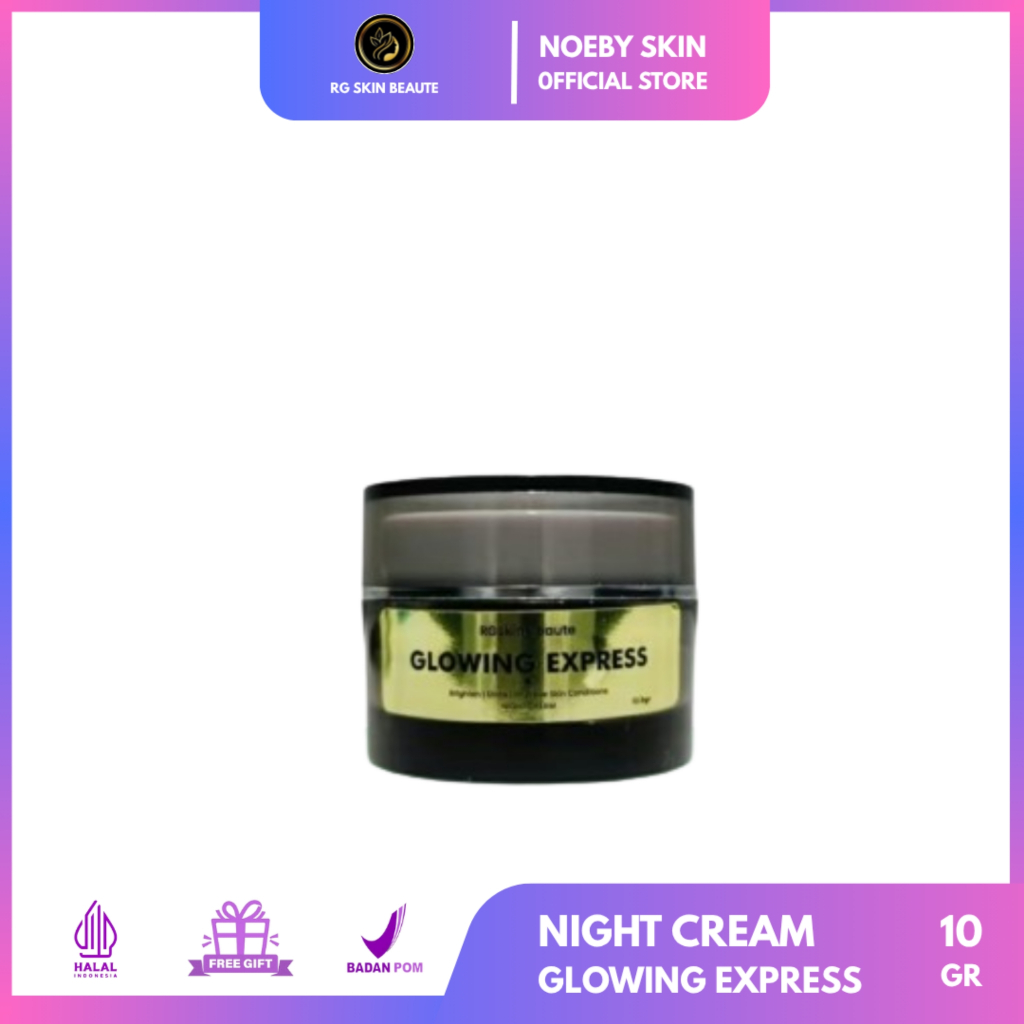 night cream glowing express rgskin beaute skincare bpom / rg skin glowing express
