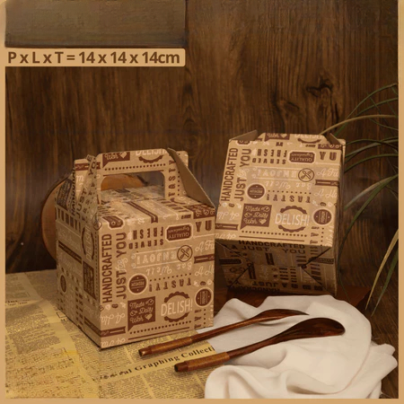 

kardus jinjing hampers muat toples kuker 500gr isi 2 motif coklat koran packaging