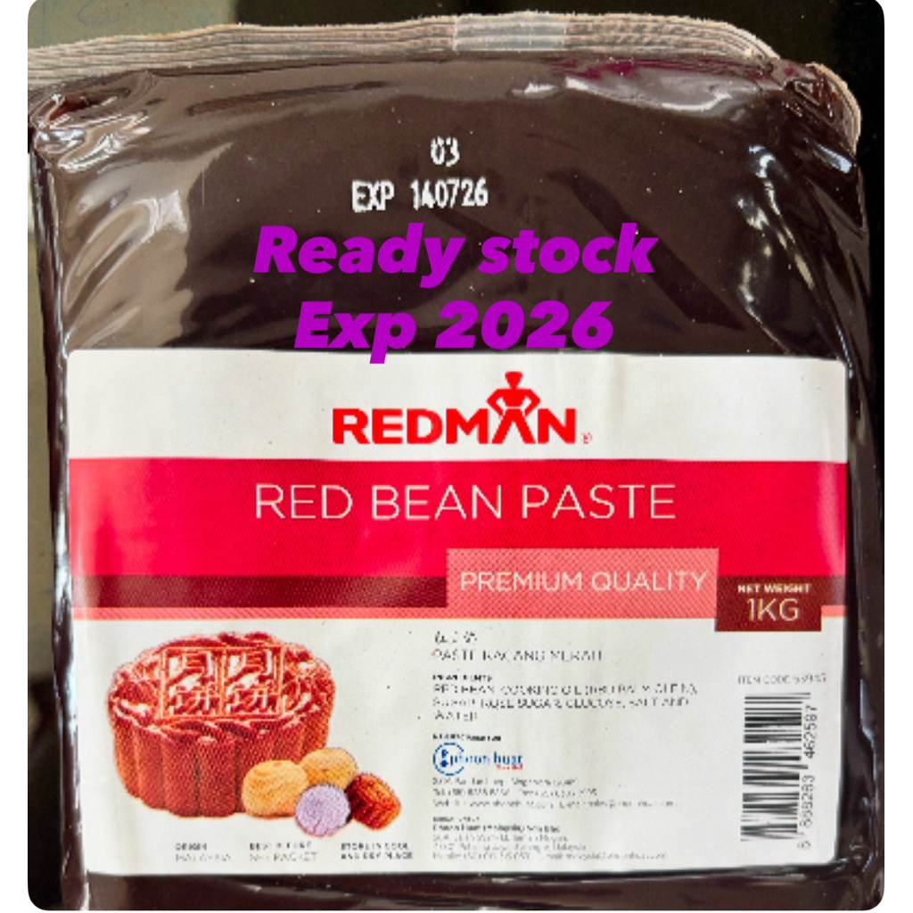 

Redman Redbean mooncake filling berat 1 kg