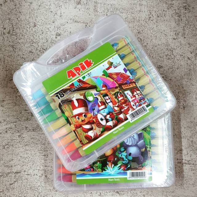 

Krayon / Crayon 18 Warna Merk Apik