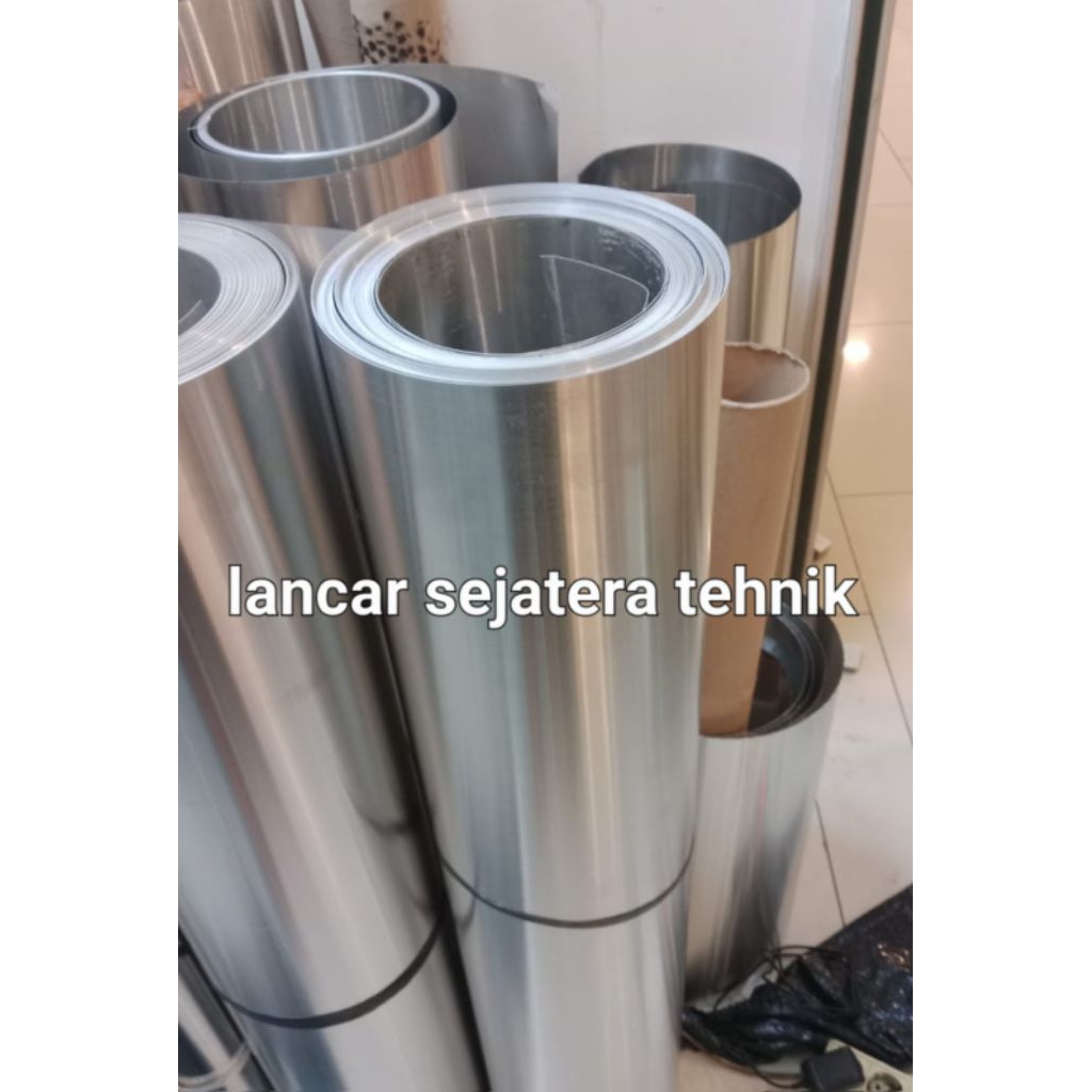 plat seng aluminium 0.3mm x 1000mm x 1000mm