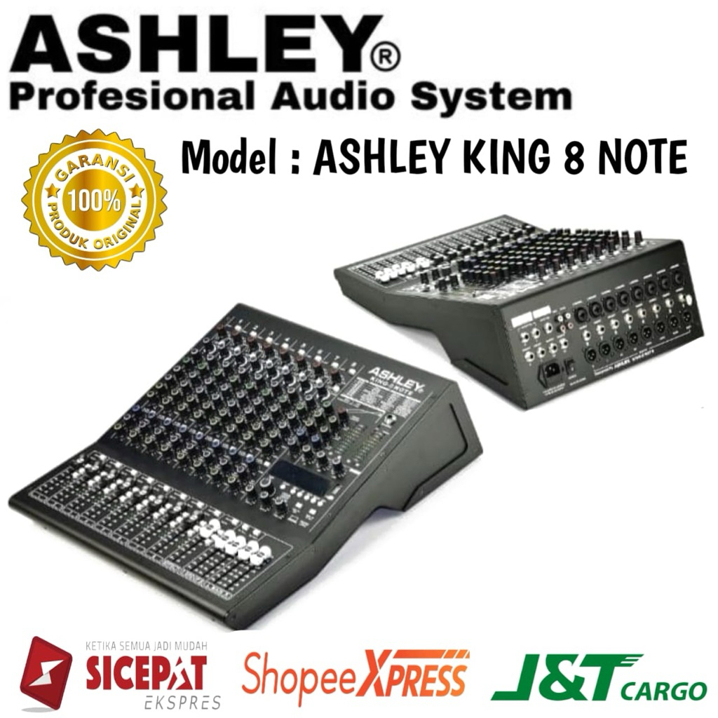 Mixer Ashley King 8 Note Original Mixer Ashley 8 Channel Garansi resmi