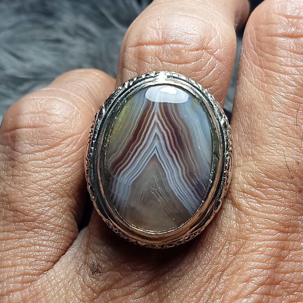 akik junder Sulaiman keris grey unik antik