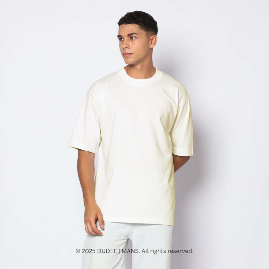 DUDEE | MANS – Tee Oversized Boxy Broken White