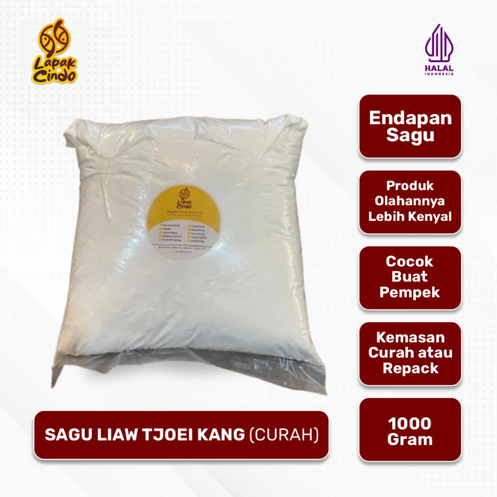 

Sagu Liauw Tjoei Kang Curah / Kemasan Karung di Repack 1000g