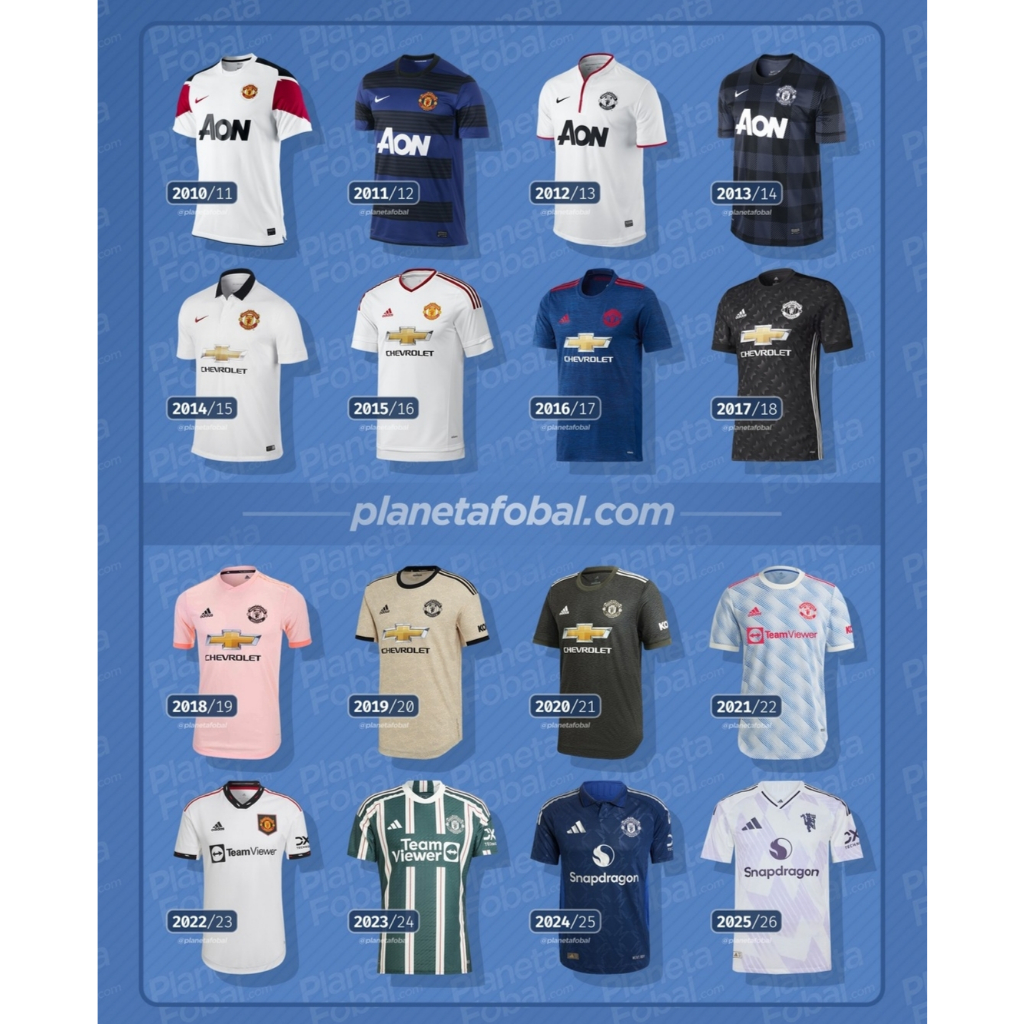 JERSEY MANCHESTER UNITED AWAY TERLENGKAP