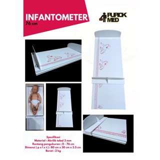 Pengukur Panjang Bayi Full Akrilik / Infantometer 76cm