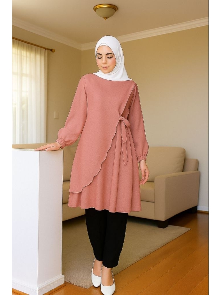 Tunik Cewek Kekinian Favorit Baju Wanita Muslimah Model Korea Atasan Wanita Mewah Stylish Simple New