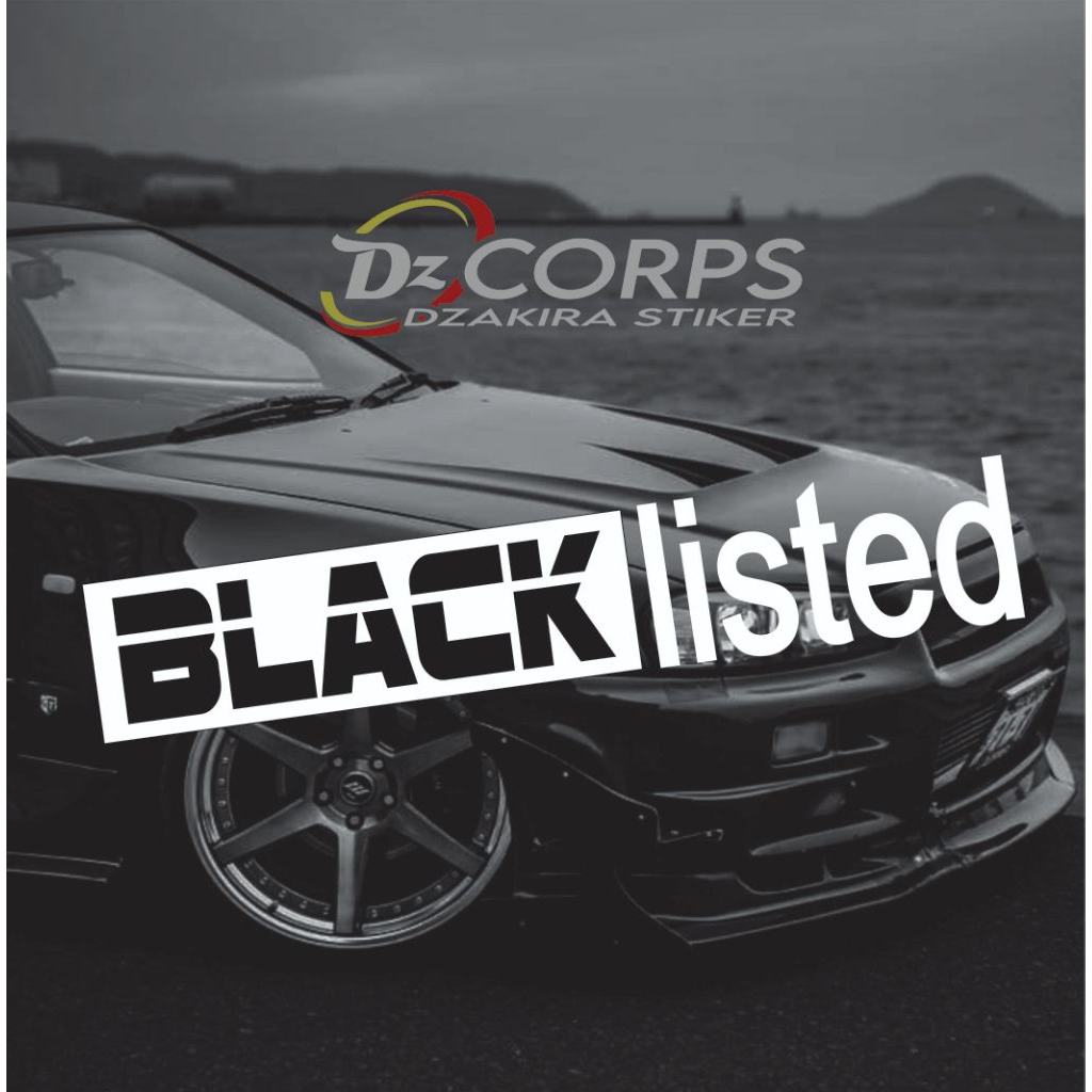 COD BLACK LISTED CUTTING STIKER REFLEKTIF FOR CAR