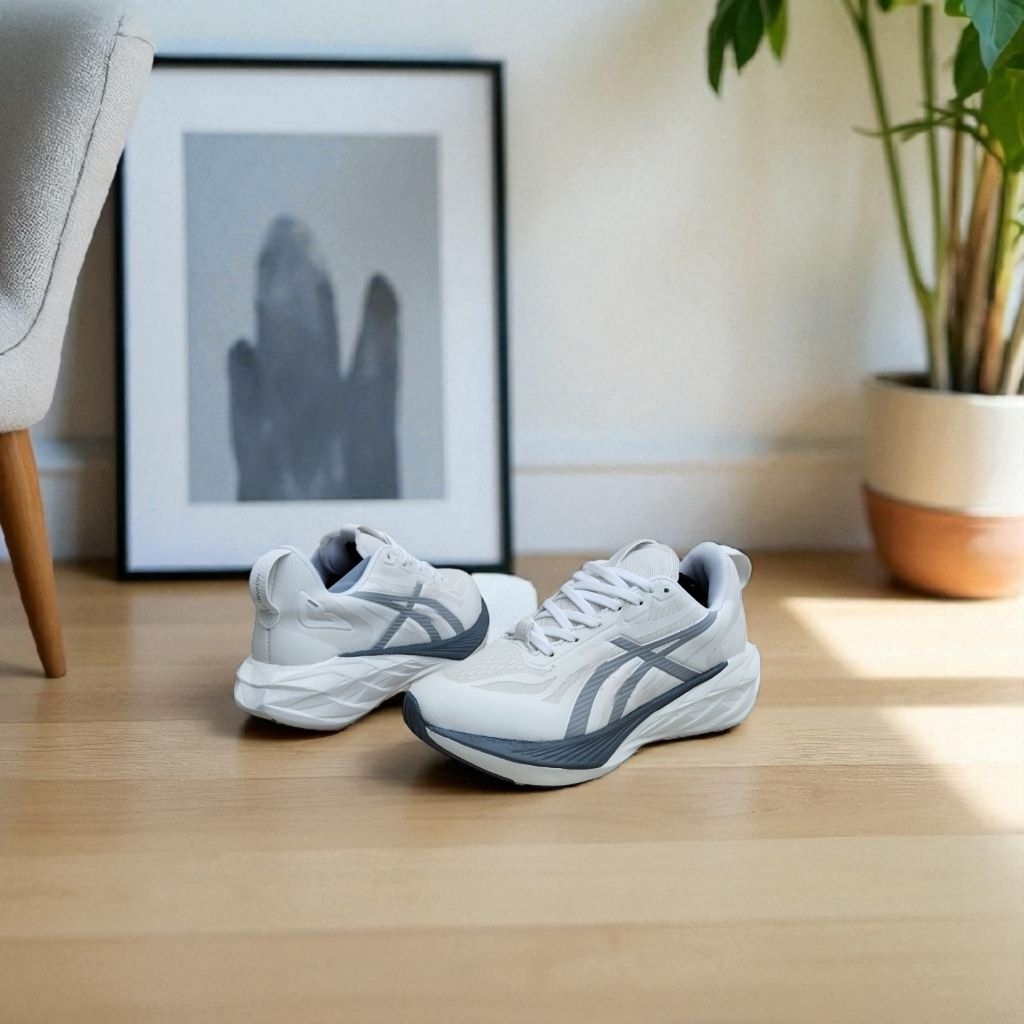 DISKON SEPATU OLAHRAGA WANITA SENAM PUTIH ABU NOV4 BLAST 4 OLAHRAGA OUTDOOR