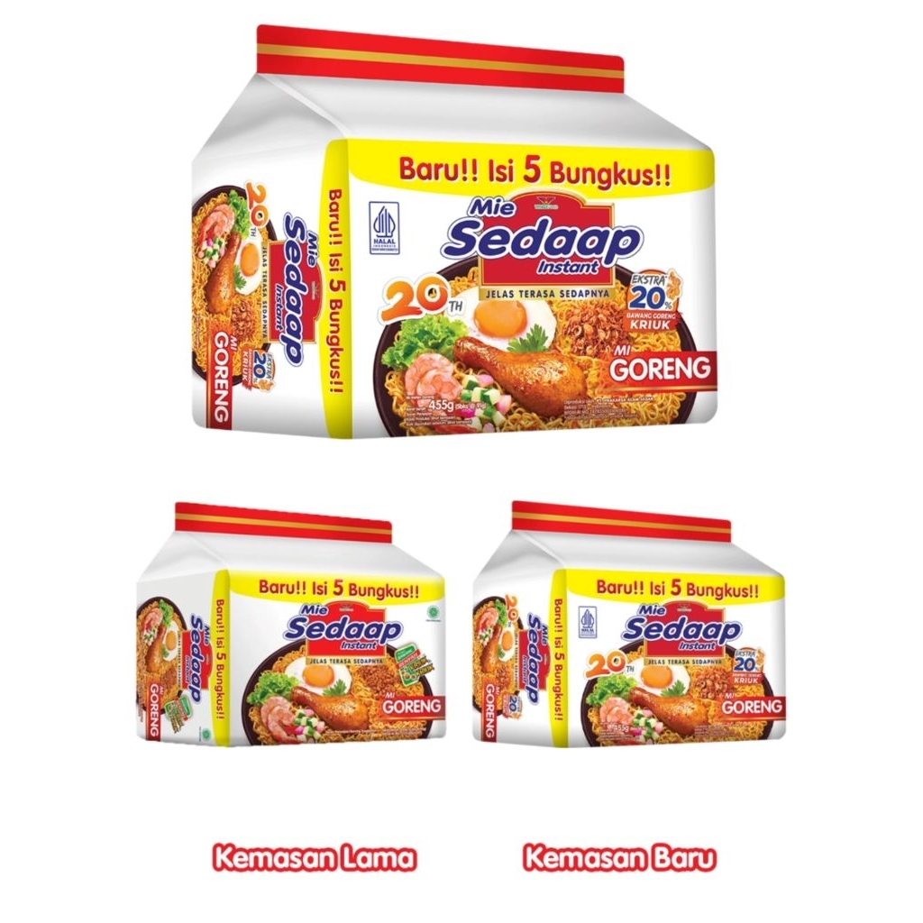 

Sedaap Mie Instan Goreng 5 x 90gr (1dus)