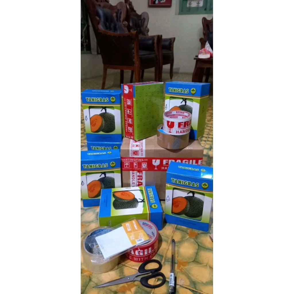 Benih Bibit Melon Top Red F1, Tipe Jumbo Daging Merah (Tahan Virus) isi 500 - 600 Butir Kadaluarsa 2