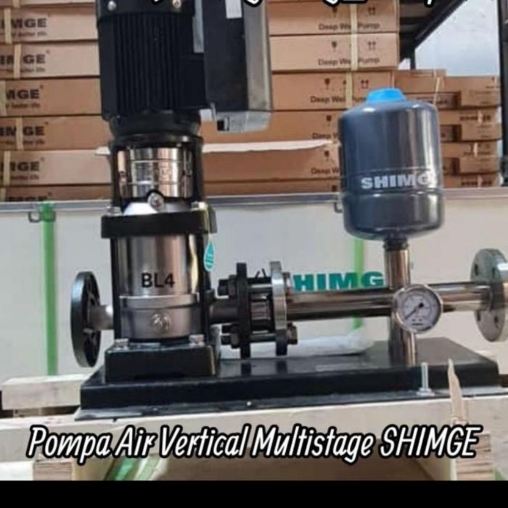 Pompa Dorong Otomatis | Pompa Booster Inverter 1Hp Shimge BLE 2-6