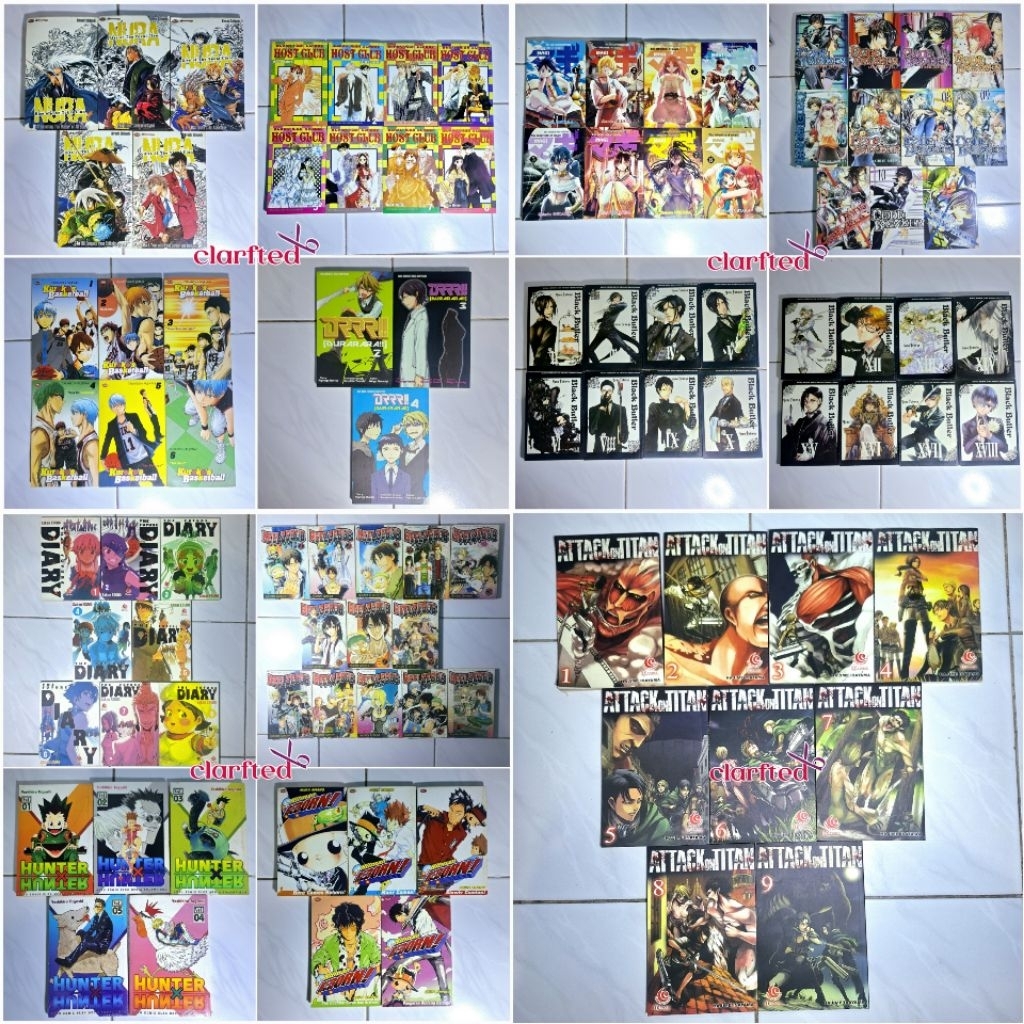 Komik bekas pre-loved murah The future diaryBeelzebub
Hunter x hunter
Hitman Reborn
Nura rise of the