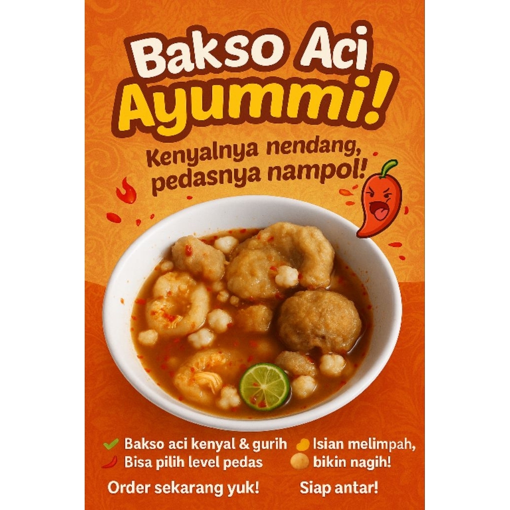 

Baso Aci jumbo ayam suir– Pedas Level Sendiri, Kenyal & Gurih | Baso Aci Instan Ready