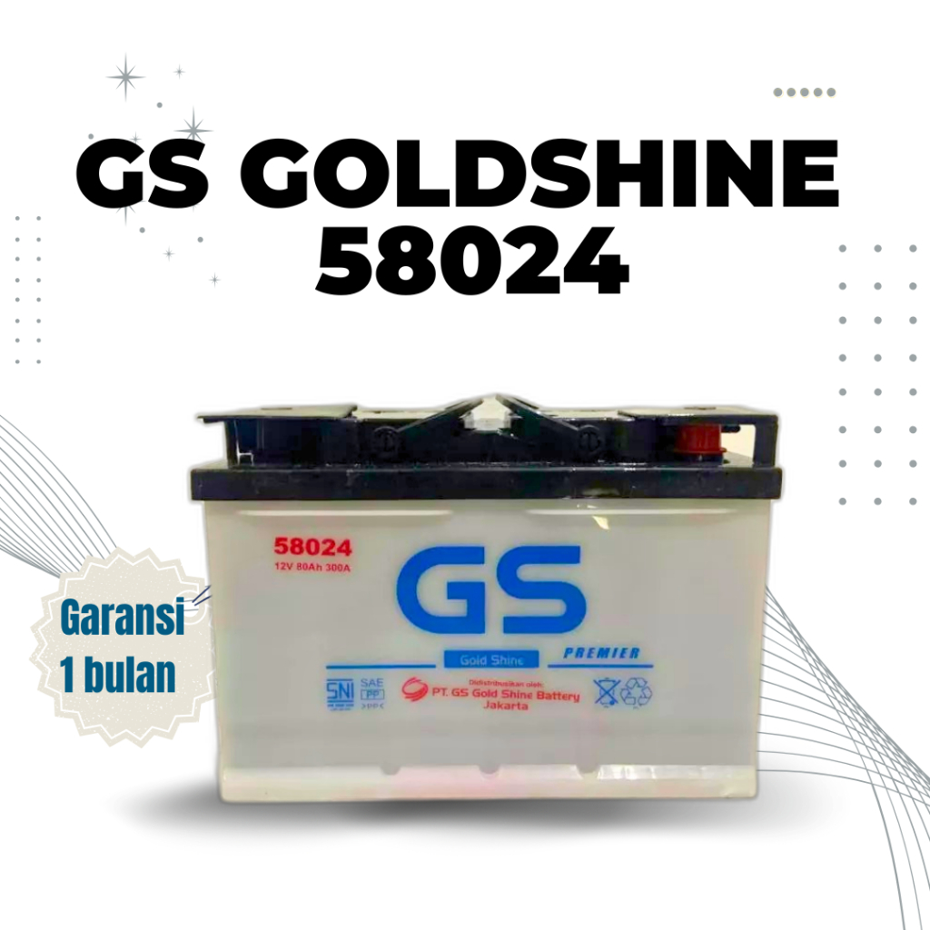 Aki Mobil Ford EcoSport Din 58024 Din 84 Aki GS GoldShine AM