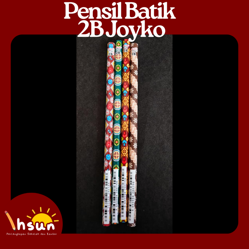 

Pensil 2B Joyko Motif Batik