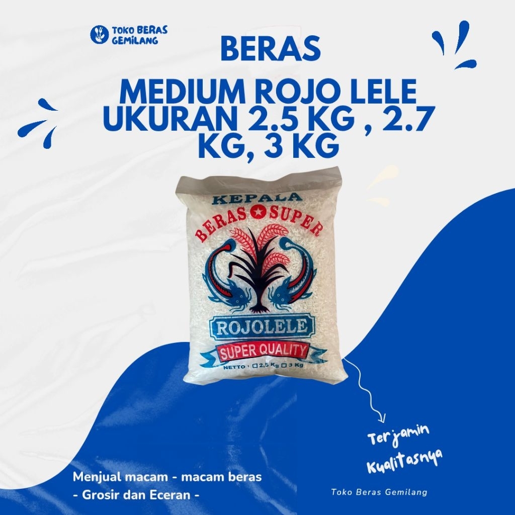 

Beras Rojo lele 2.7 kg