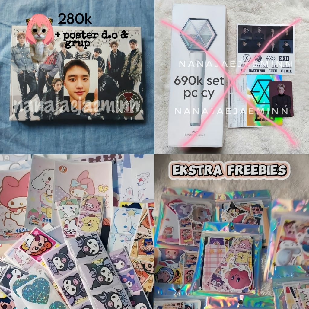 OFFICIAL SPLITPAY ONLY ALBUM EXO DONT MESS UP MY TEMPO PC KYUNGSOO + POSTER BESAR GRUP DAN D.O UNSEA