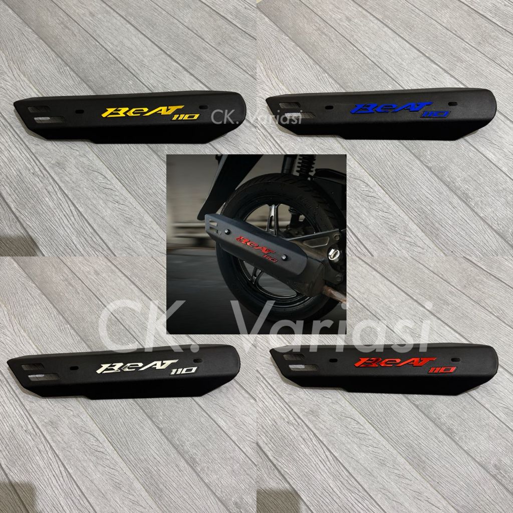 COVER KNALPOT BEAT MODEL SLIM VARIASI AKRILIK FREE BAUT COCOK UNTUK SEMUA  BEAT FI BEAT ESP BEAT KAR