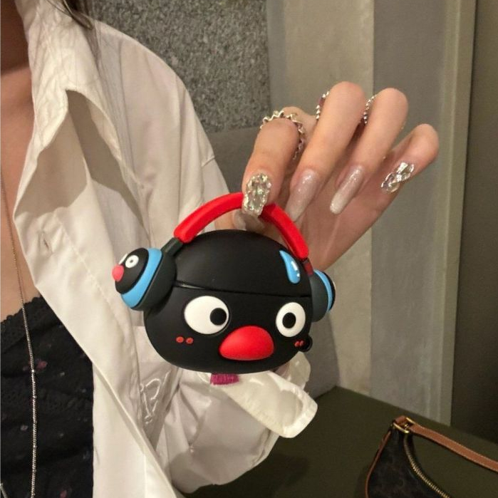 Cute Music Penguin AirPods Protective Case AirPodsPro Silicone Apple Headphone Case 1st Generation 2