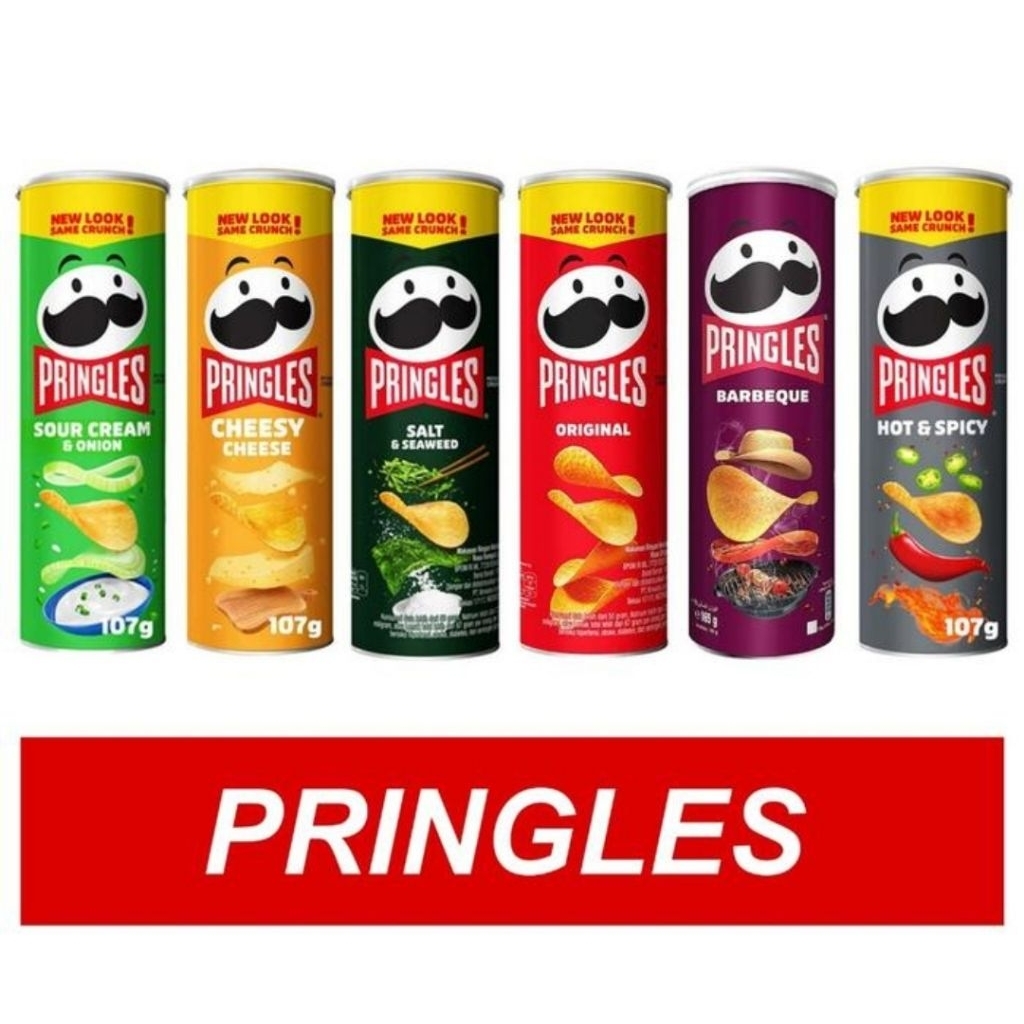 

Pringles 102g ukuran besar dan Aneka Rasa