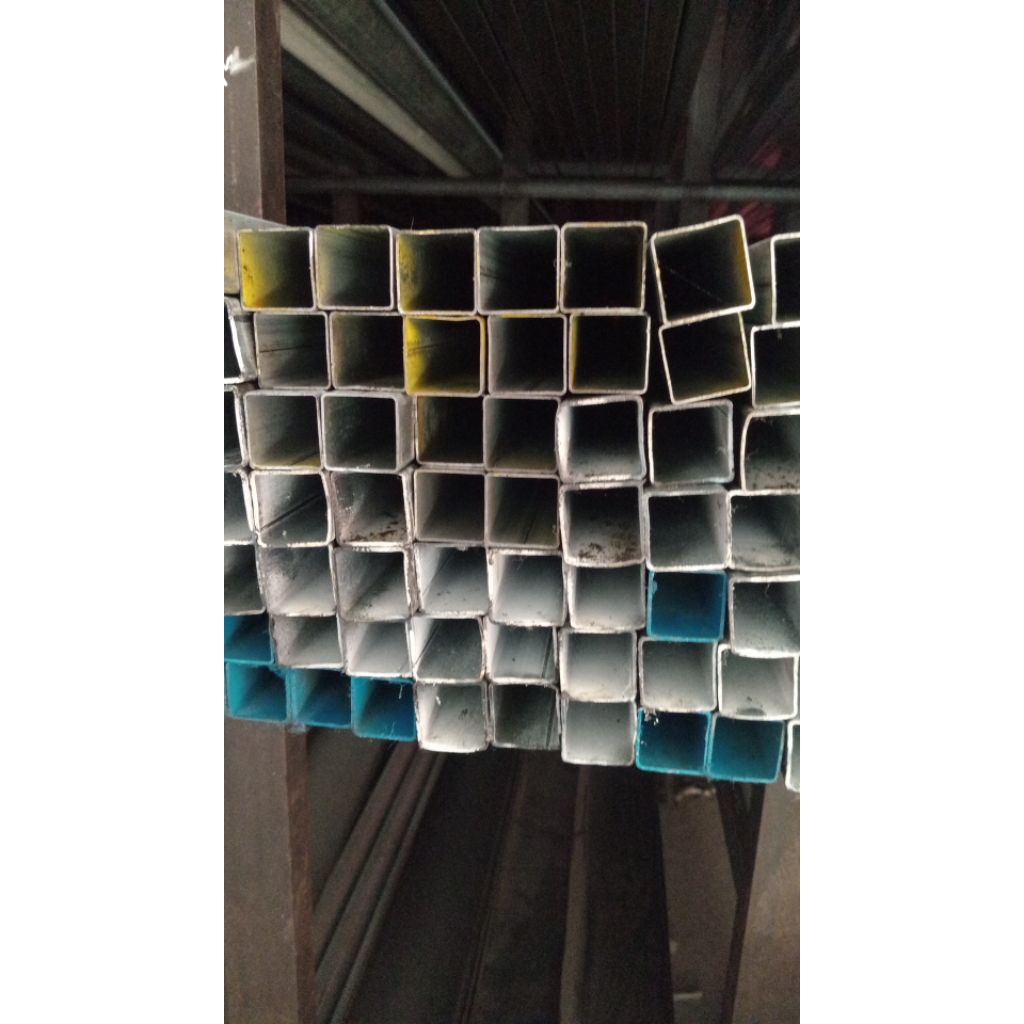 Hollow galvanis 4x4 x 1.2mm panjang 6Meter