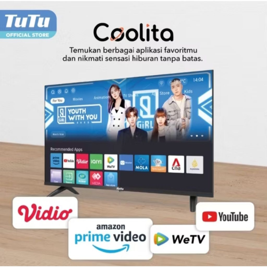 Smart TV 32inch / Tutu Smart TV 32 Inch Coolita - Full HD -IDTT32C01
