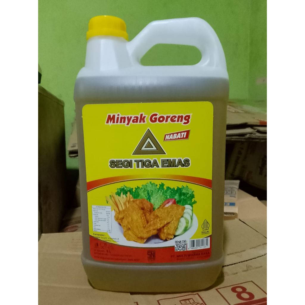 

Minyak goreng segitiga emas 5 liter