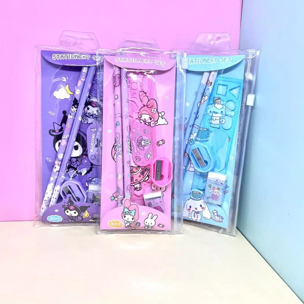 

SET ALAT TULIS SANRIO ALAT TULIS SEKOLAH SET PENSIL SANRIO