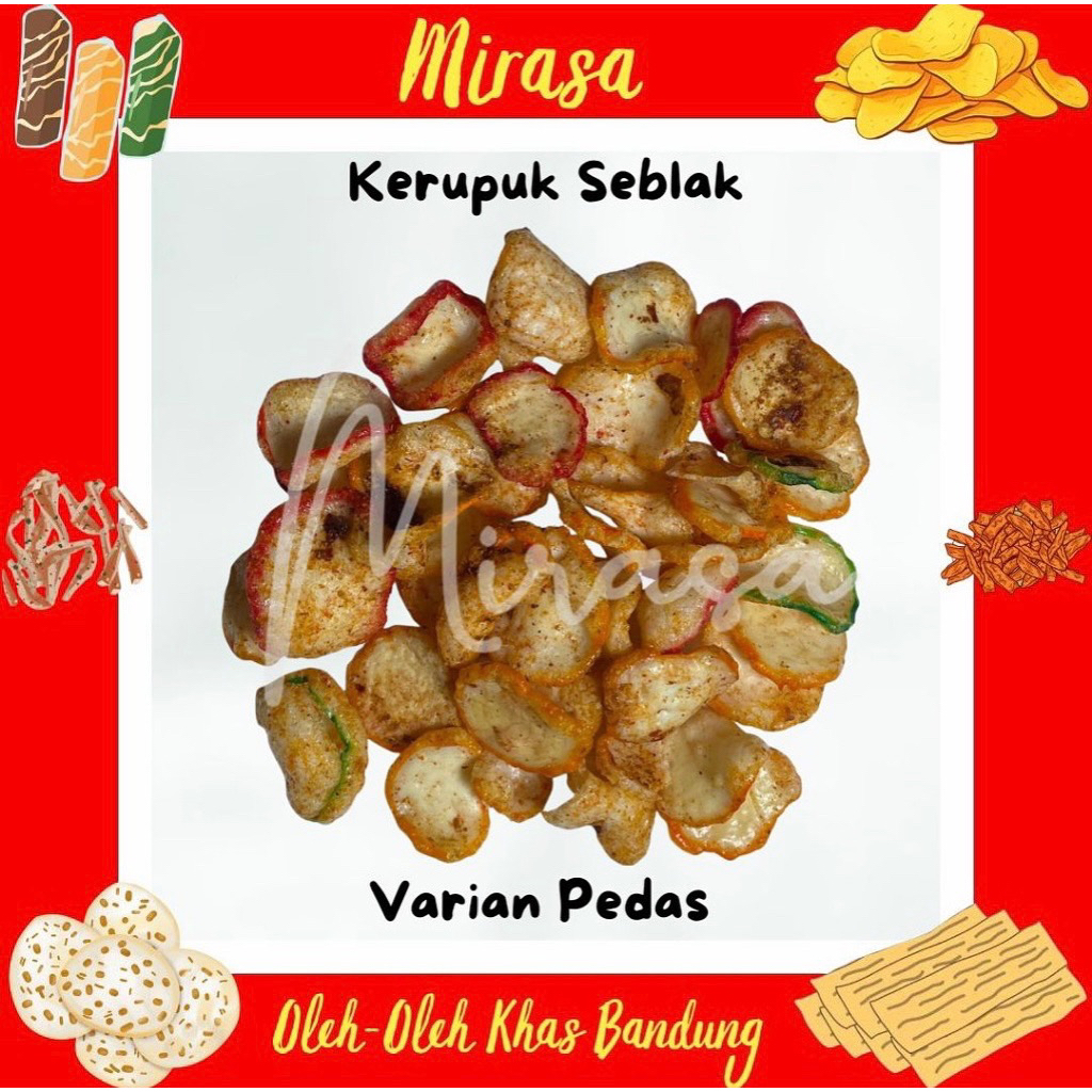 

Kerupuk Seblak| Kemasan Berat 250g, 500g, & 1KG.