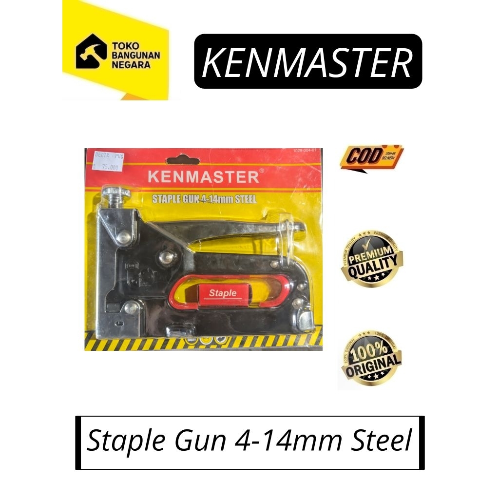 

Staples Tembak 4-14mm KENMASTER | Staple Gun 4-14mm Steel 1029-004-01