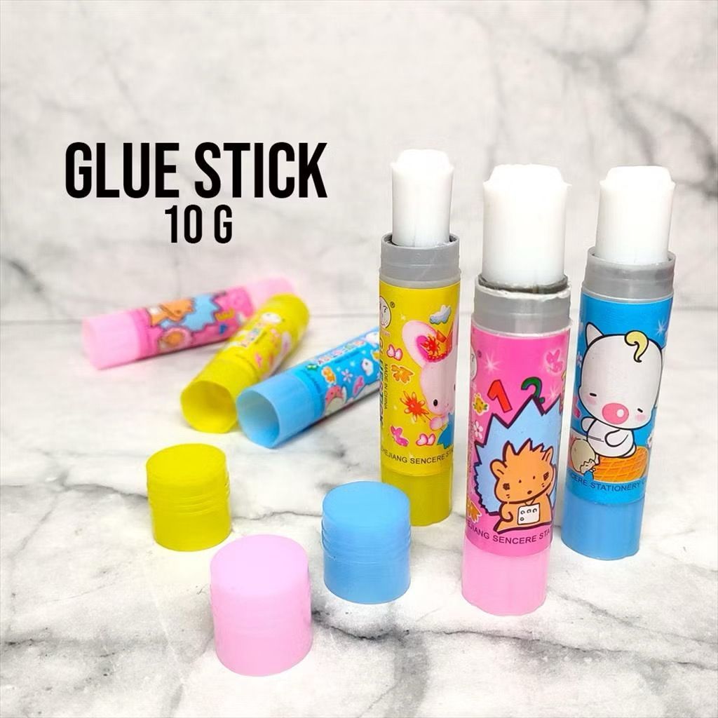 

LEM STIK KECIL / GLUE STICK FANCY / LEM MURAH FANCY / LEM KERTAS NON TOXIC (PER 6 PCS)