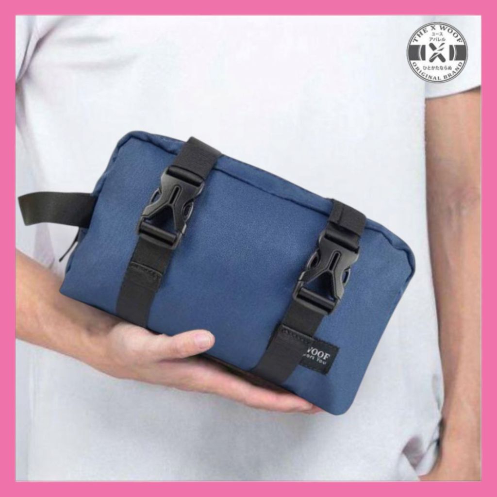 Tas Pouch Pria The X Woof Water Resistant