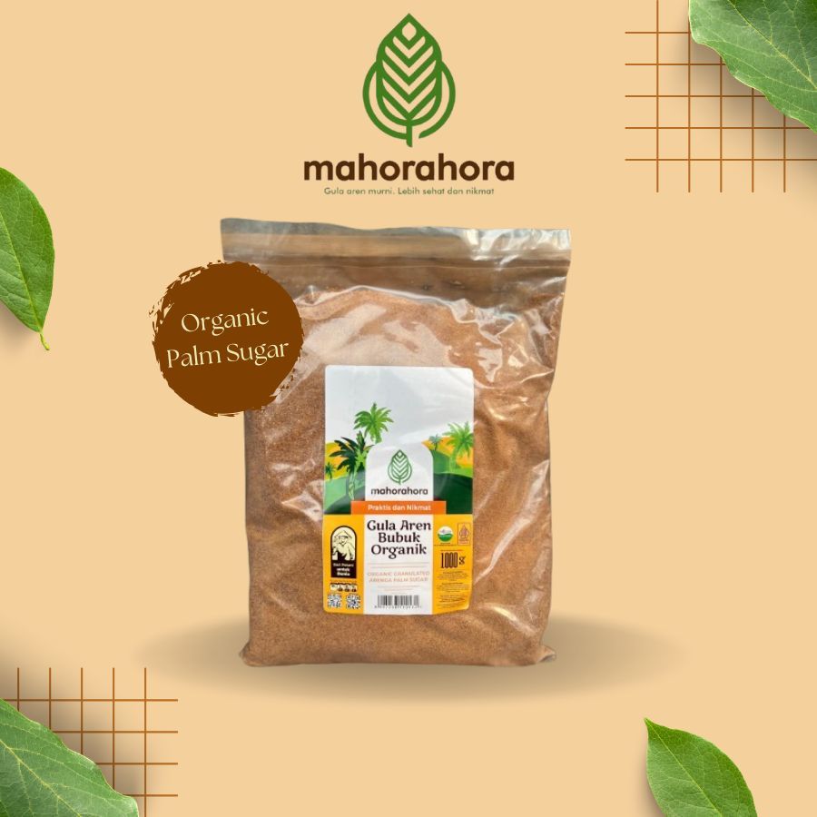 

Gula Aren Bubuk Murni dan Organik Mahorahora 1000 gr