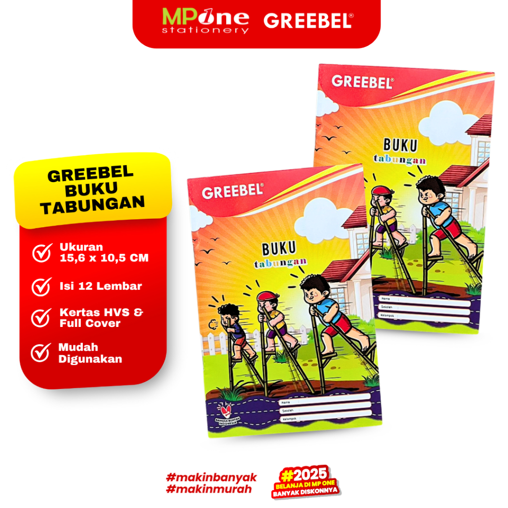 

Greebel Buku Tabungan Kecil Cover Full Color / Buku Tabungan 2 Sisi GREEBEL