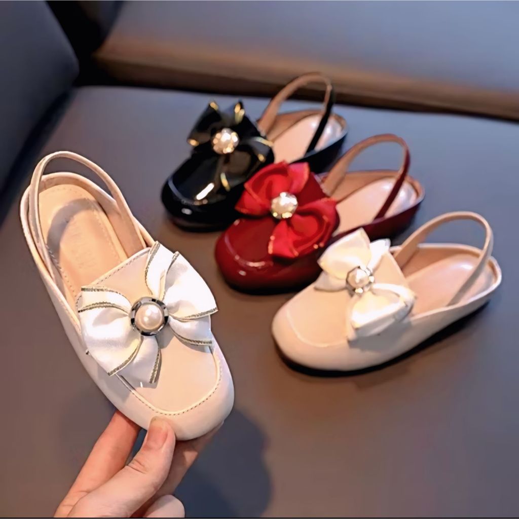 Sandal Selop Anak Perempuan Viral Terlaris 2023 / Sandal Anak Perempuan Model Pita Mutiara Tali Bela