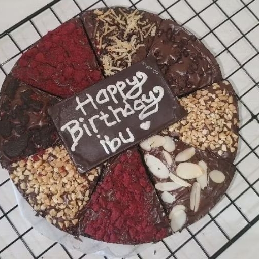 

(INSTANT ONLY) Brownies Ulang Tahun / Pizza Brownies/ Birthday Brownies