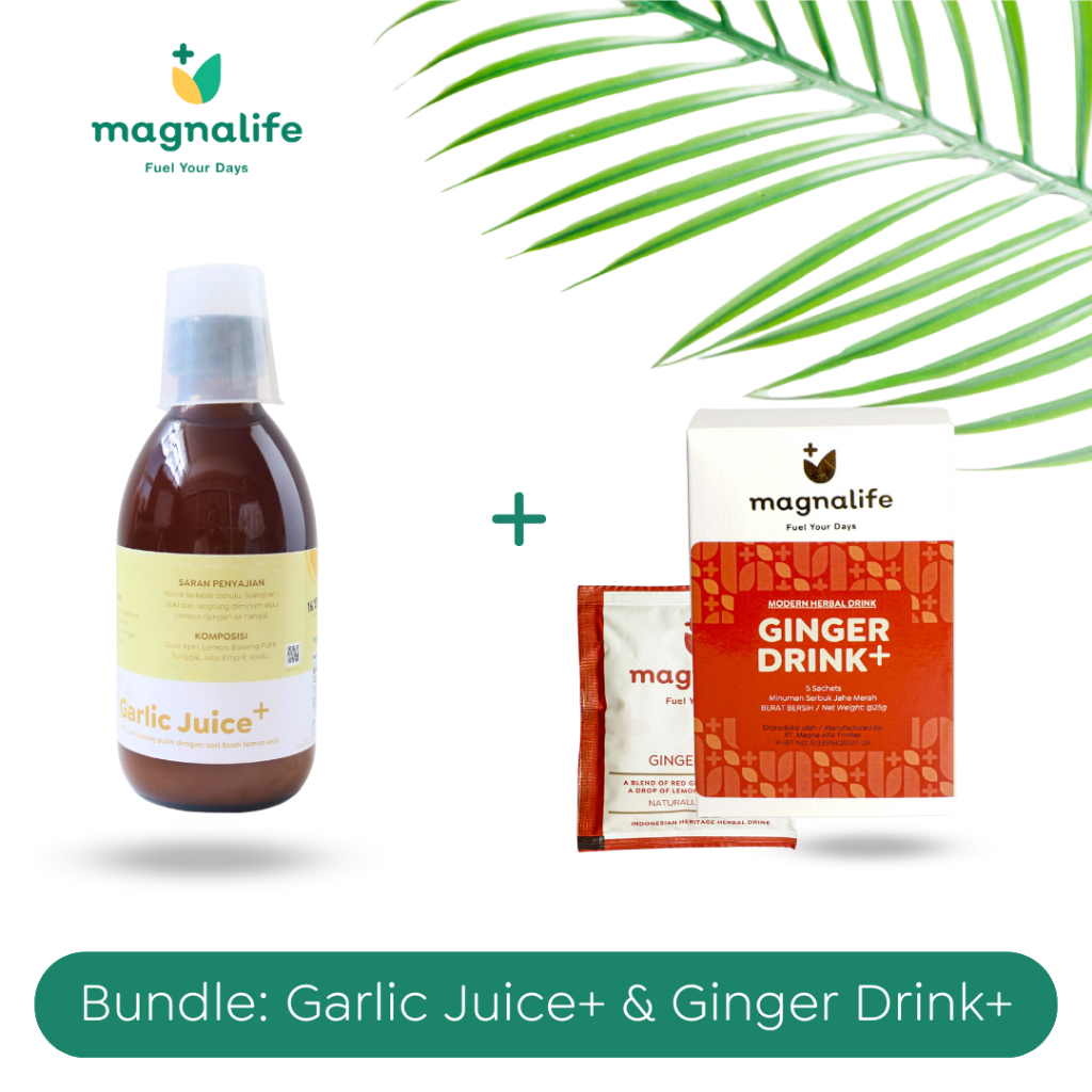 

Magnalife - Bundle Package: 1 Box Ginger Drink+ & 1 Botol Garlic Juice+