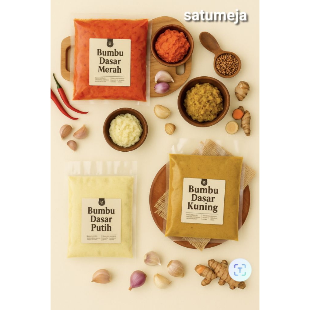 

SATUMEJA - Refill Bumbu Dasar Putih / Merah / Kuning / Hijau / Oranye Dapur Masak Instan