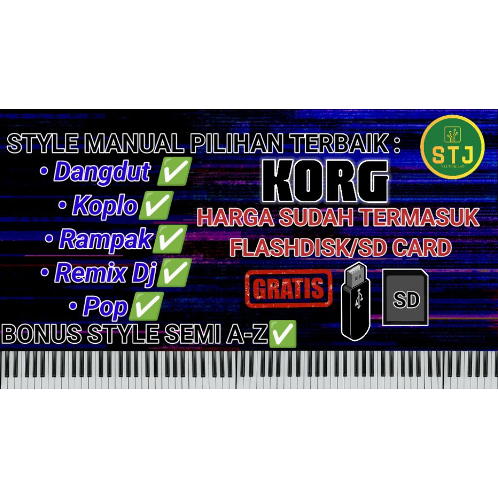 STYLE MANUAL PILIHAN JOSS UNTUK KORG PA50,PA50SD,PA60,PA80,EK50,MICRO ARRANGER