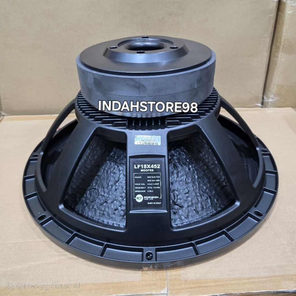 Speaker 18 inch RCF LF18X452 Double Magnet Speaker RCF RCF LF 18x452 Free Paking Kayu